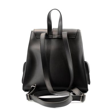 Рюкзак жіночий чорний з екошкіри PoloClub 011 - 2