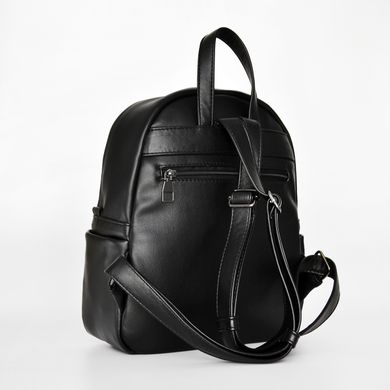 Рюкзак жіночий чорний зі штучної шкіри МІС 36143 - 2