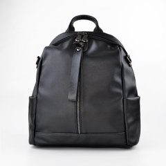 Рюкзак жіночий чорний зі штучної шкіри МІС 36010 - 1