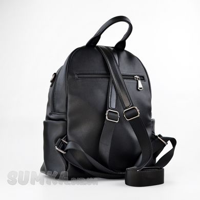 Рюкзак жіночий чорний зі штучної шкіри МІС 36010 - 2