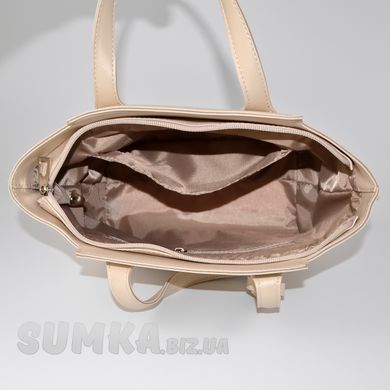 Сумка женская бежевая из искусственной кожи МІС 36439 - 3