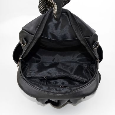 Рюкзак жіночий чорний зі штучної шкіри МІС 36010 - 3