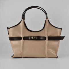 Сумка жіноча в кольорі бізон (+ шоколад) з екошкіри PoloClub SK10401 - 1