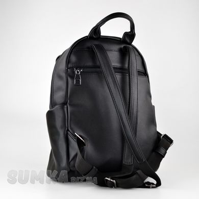 Рюкзак жіночий чорний зі штучної шкіри МІС 36227 - 2
