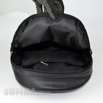 Рюкзак женский черный из искусственной кожи МІС 36227 - 3