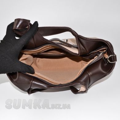 Сумка жіноча в кольорі бізон (+ шоколад) з екошкіри PoloClub SK10401 - 3