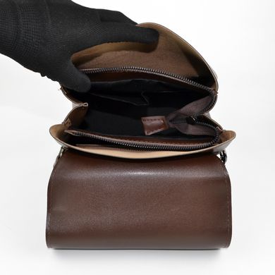 Рюкзак женский шоколадный из экокожи PoloClub SK10009 - 3