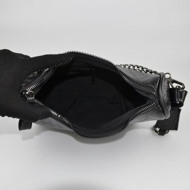 Сумка жіноча чорна (кроко) через плече з екошкіри PoloClub 250 - 3