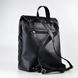 Рюкзак жіночий стьобаний чорний зі штучної шкіри К743