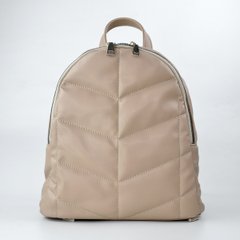 Рюкзак жіночий стьобаний кольору бізон зі штучної шкіри PoloClub SK20041 - 1
