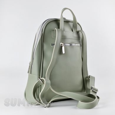 Сумка-рюкзак жіноча оливкова з екошкіри PoloClub SK10119 - 2