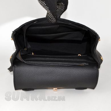 Сумка-рюкзак женская черная из искусственной кожи PoloClub SK10344 - 3
