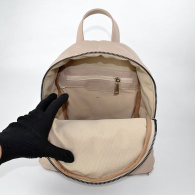 Рюкзак жіночий стьобаний кольору бізон зі штучної шкіри PoloClub SK20041 - 3