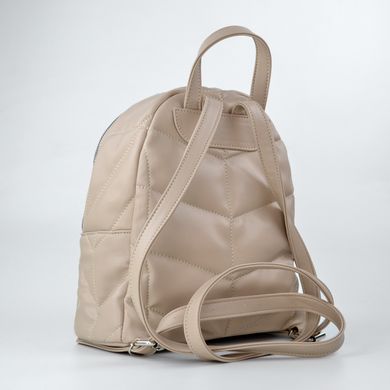 Рюкзак жіночий стьобаний кольору бізон зі штучної шкіри PoloClub SK20041 - 2