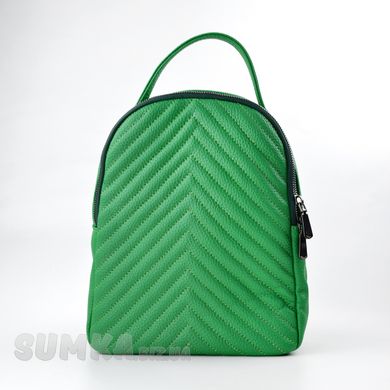 Рюкзак женский зеленый из искусственной кожи PoloClub SK20074 - 1