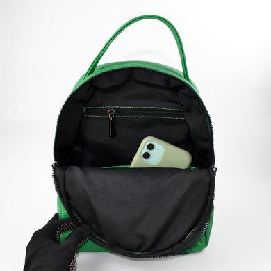 Рюкзак жіночий зелений зі штучної шкіри PoloClub SK20074 - 3