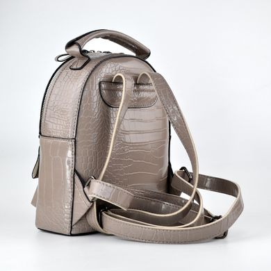 Рюкзак жіночий димчатий (кроко) з екошкіри PoloClub 0005 - 2