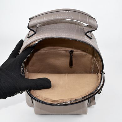 Рюкзак жіночий димчатий (кроко) з екошкіри PoloClub 0005 - 3