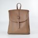 Рюкзак жіночий темно-бежевий з екошкіри PoloClub SK10030 - 1