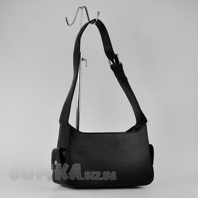 Сумка жіноча чорна з екошкіри PoloClub SK10332 - 2