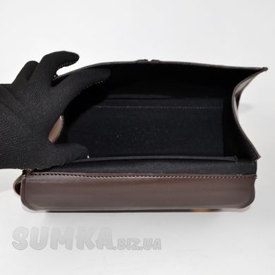 Сумка женская шоколадная из экокожи PoloClub SK10335А - 3
