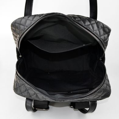 Рюкзак жіночий чорний (капітон) зі штучної шкіри PoloClub SK10016 - 3