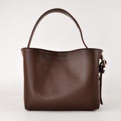 Сумка жіноча шоколадна зі штчуної шкіри PoloClub SK30294 - 1