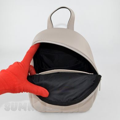 Рюкзак жіночий стьобаний в кольорі бізон зі штучної шкіри К750 - 3