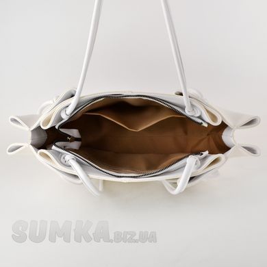 Сумка женская белая из экокожи PoloClub SK30268 - 3