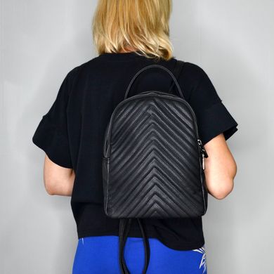 Рюкзак женский черный из искусственной кожи PoloClub SK20074 - 4
