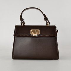 Сумка женская шоколадная из экокожи PoloClub SK50066 - 1