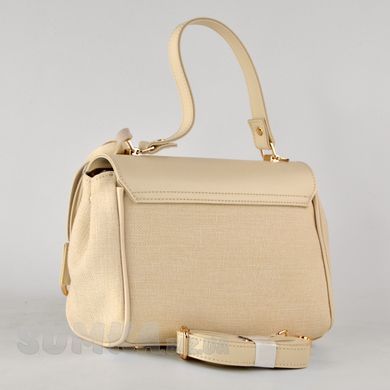Сумка женская бежевая (+ бежевый коттон ) из экокожи PoloClub SK50069 - 2