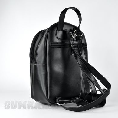 Рюкзак жіночий чорний зі штучної шкіри МІС 36319 - 2