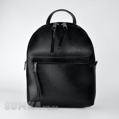 Рюкзак жіночий чорний зі штучної шкіри МІС 36319 - 1