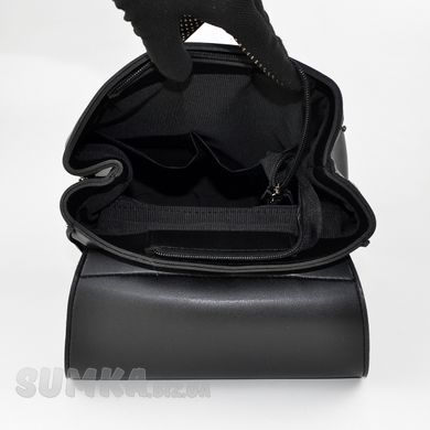 Рюкзак жіночий чорний з екошкіри PoloClub 013 - 3