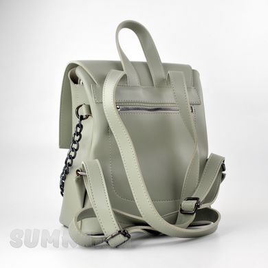 Рюкзак жіночий оливковий з екошкіри PoloClub SK10009 - 2