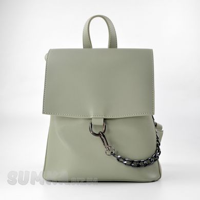 Рюкзак жіночий оливковий з екошкіри PoloClub SK10009 - 1