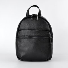 Рюкзак жіночий чорний з натуральної шкіри К684 - 1