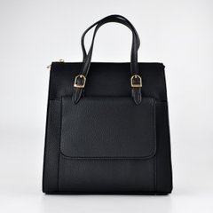 Сумка-рюкзак жіноча чорна з екошкіри PoloClub SK20099 - 1