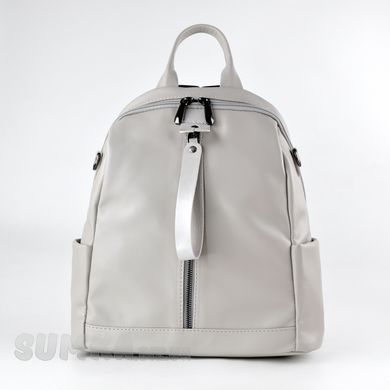 Рюкзак женский светло--серый из искусственной кожи МІС 36010 - 1