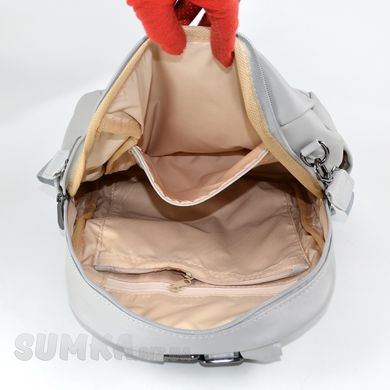 Рюкзак жіночий світло-сірий зі штучної шкіри МІС 36010 - 3