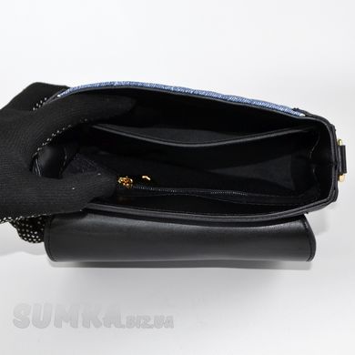 Сумка жіноча чорна (+ джинс) з екошкіри PoloClub SK30082 - 3