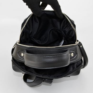 Рюкзак жіночий чорний зі штучної шкіри К660 - 3