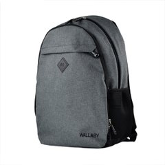 Рюкзак спортивный серый из текстиля WALLABY 147-2 - 1