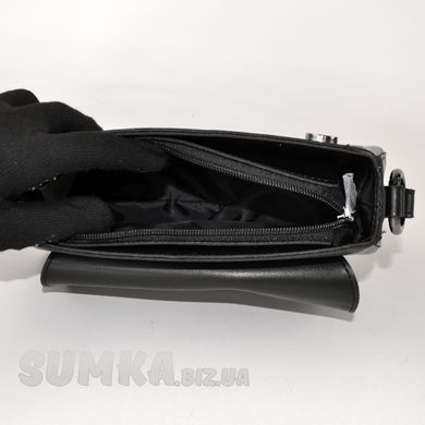 Сумка жіноча чорна зі штучної шкіри К884 - 3