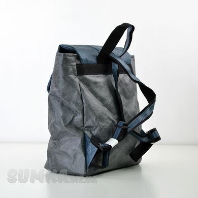 Рюкзак женский комбинированный (графит+джинс) из нано-крафта B.Elit 2086 (SALE) - 2