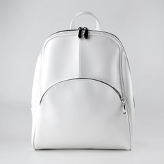 Сумка-рюкзак женская белая из экокожи PoloClub SK10119 - 1