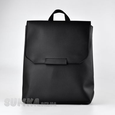 Рюкзак жіночий чорний зі штучної шкіри К783 - 1