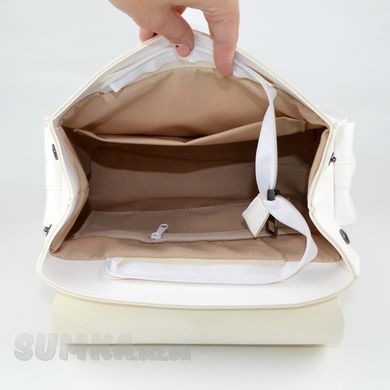 Рюкзак жіночий білий з екошкіри PoloClub 011 - 3