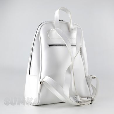 Сумка-рюкзак женская белая из экокожи PoloClub SK10119 - 2
